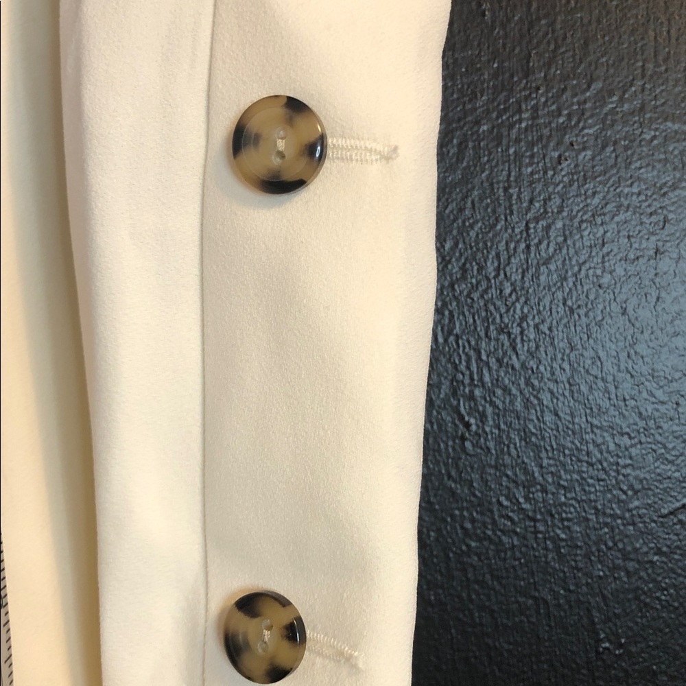 Express Cream Wide-Leg Button-Trim Pants - Picture 6 of 6